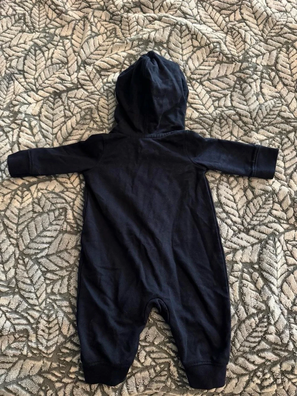 Converse Navy One-Piece Footie with Red Lining & Graphics